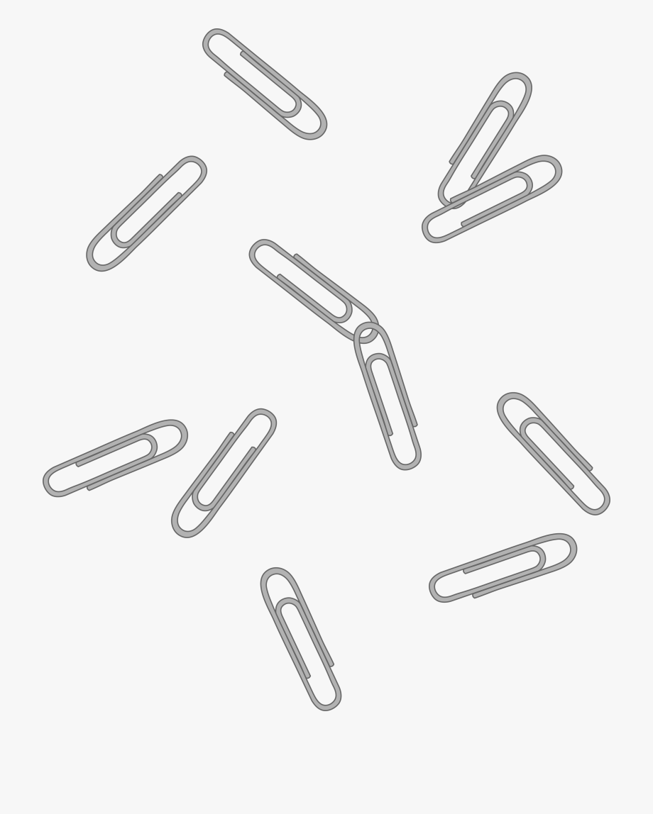 paperclip clipart scattered