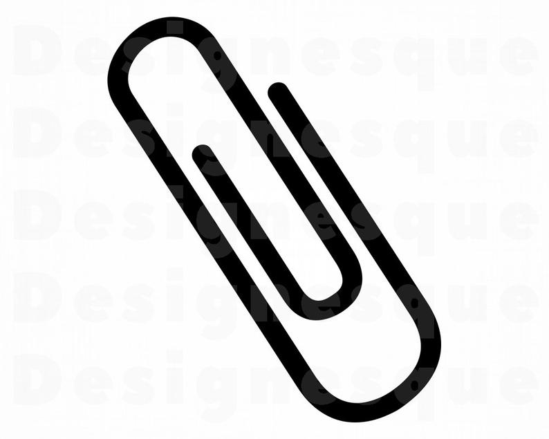 paperclip clipart svg