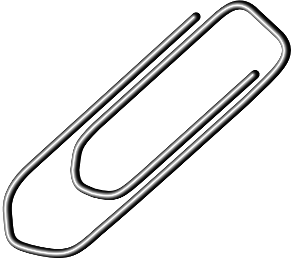 paperclip clipart vector