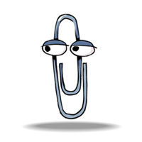 paperclip clipart word