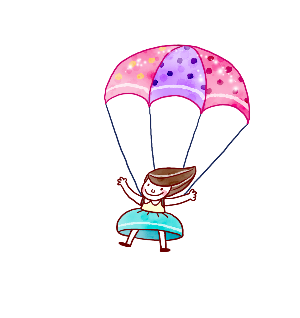 Ребенок парашютист