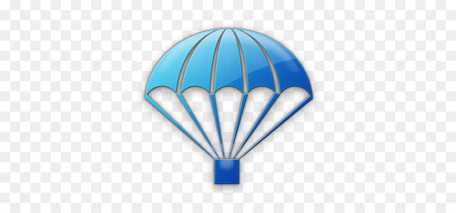 parachute clipart blue