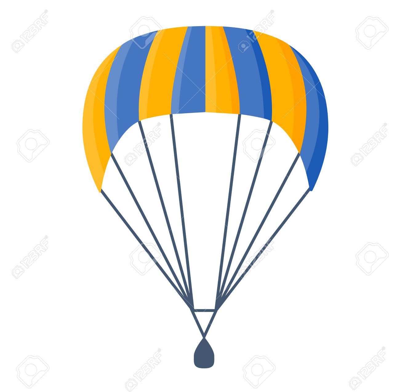 parachute clipart cartoon