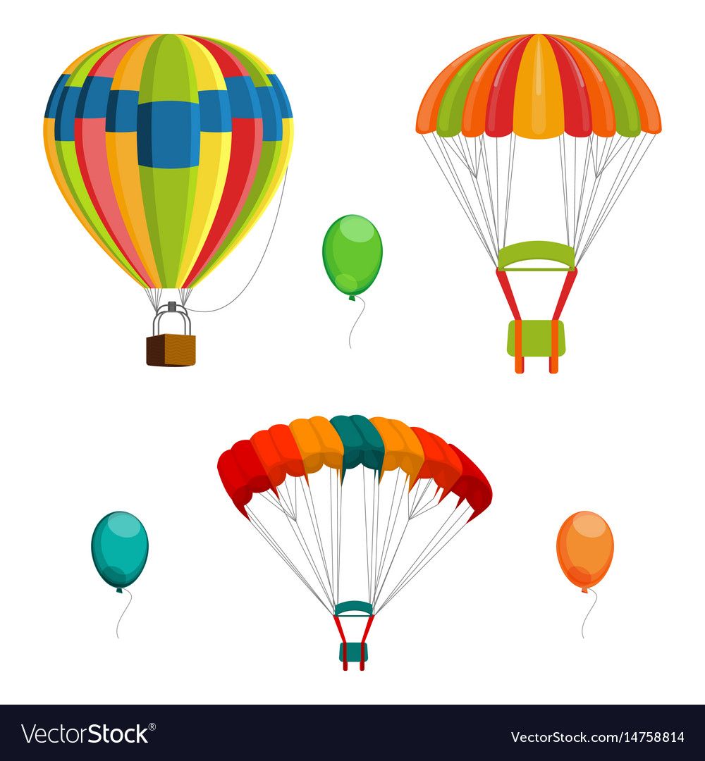 parachute clipart colorful parachute