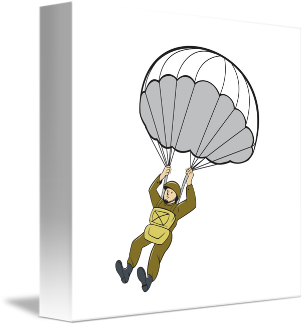 parachute clipart drawing