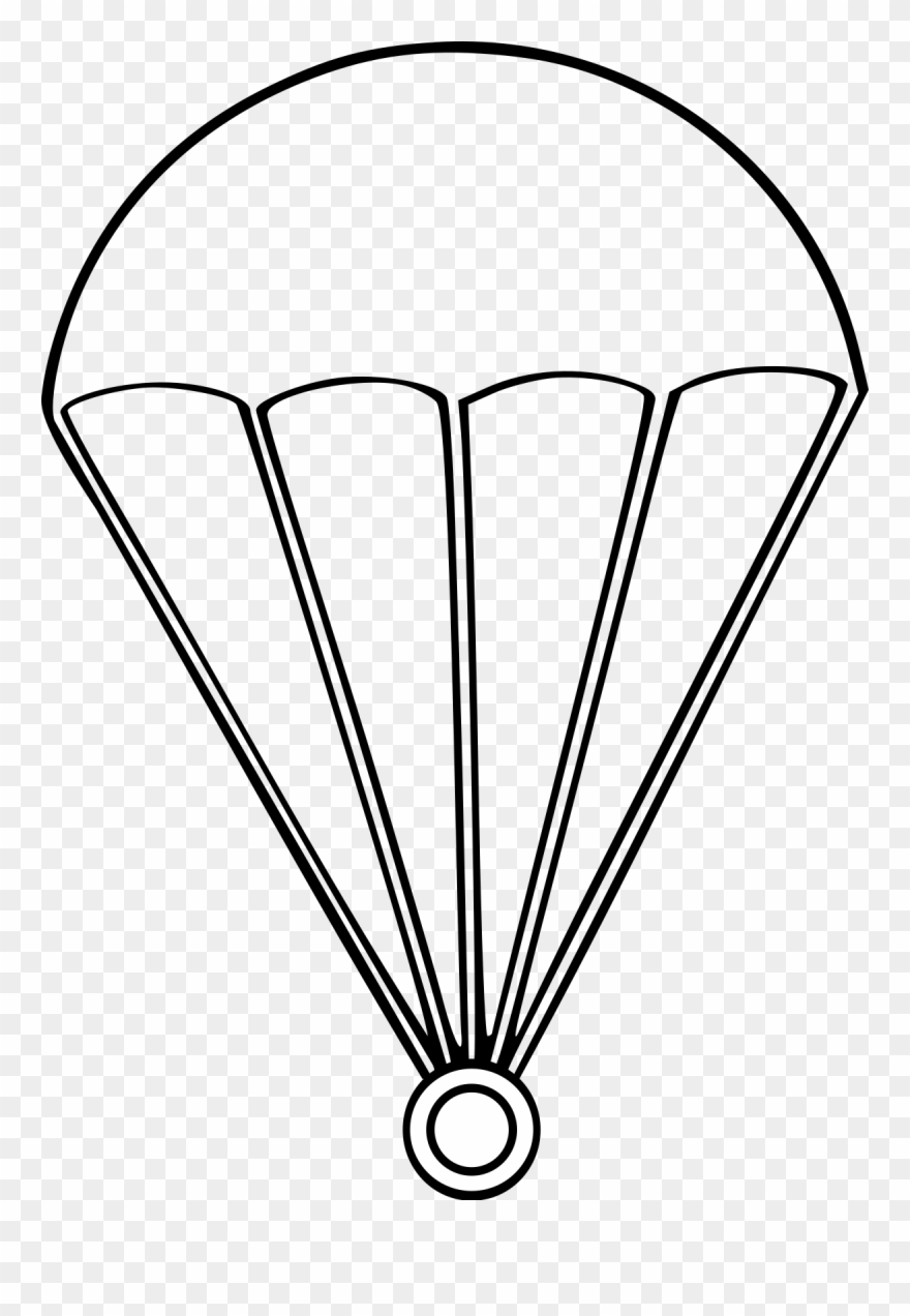 parachute clipart drawing