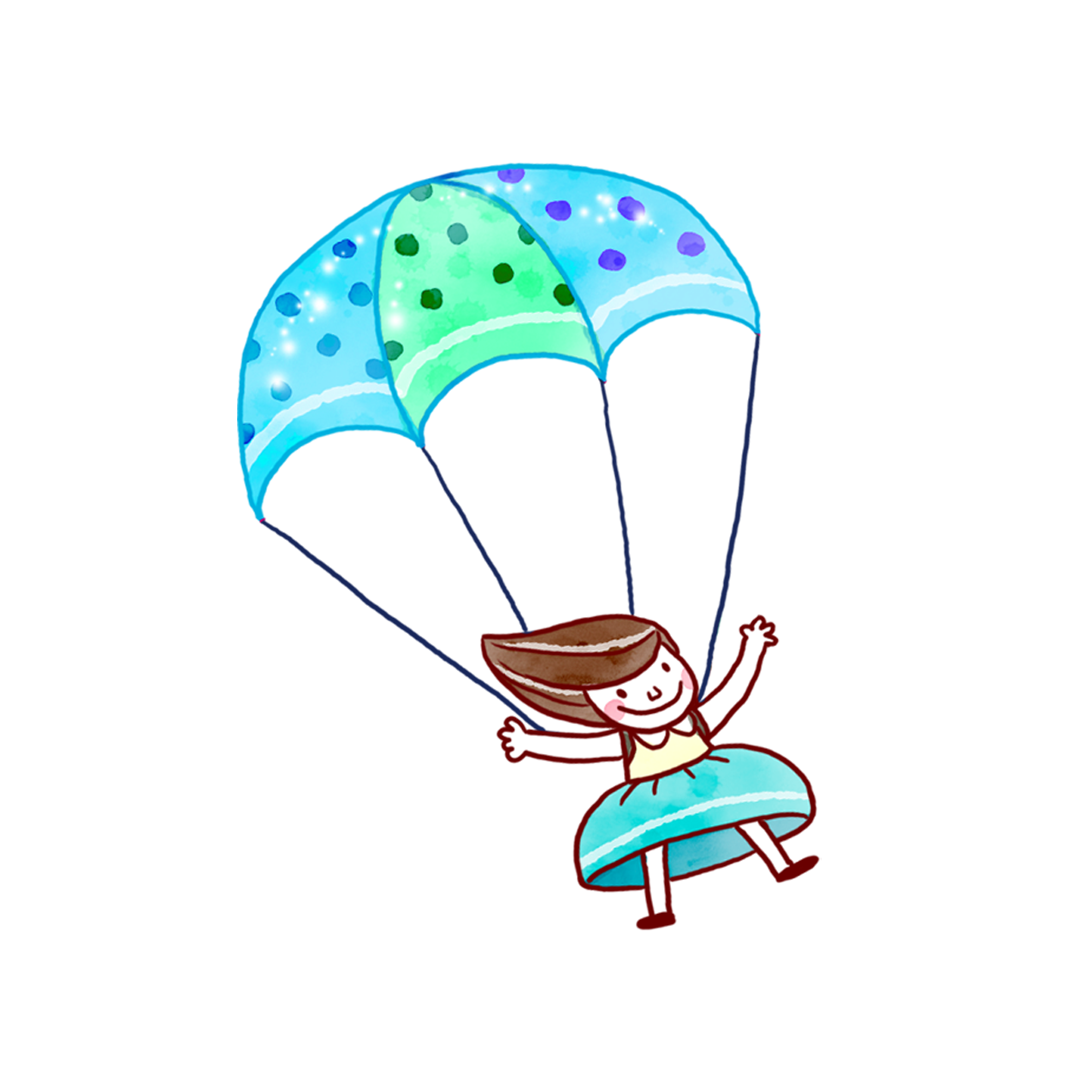 parachute clipart lander