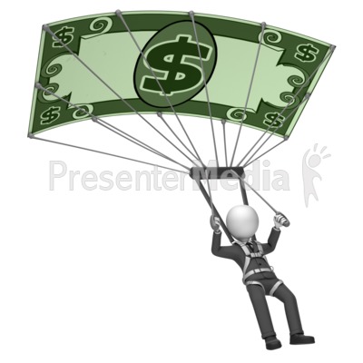 parachute clipart money