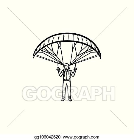 parachute clipart outline