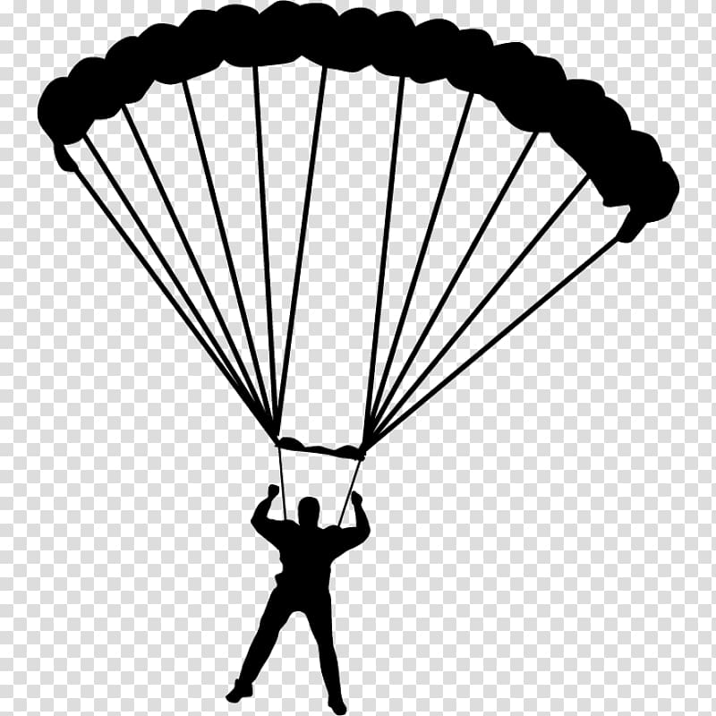 Parachuting drawing paratrooper . Parachute clipart parasuit