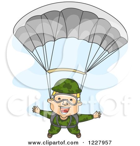 parachute clipart paratrooper
