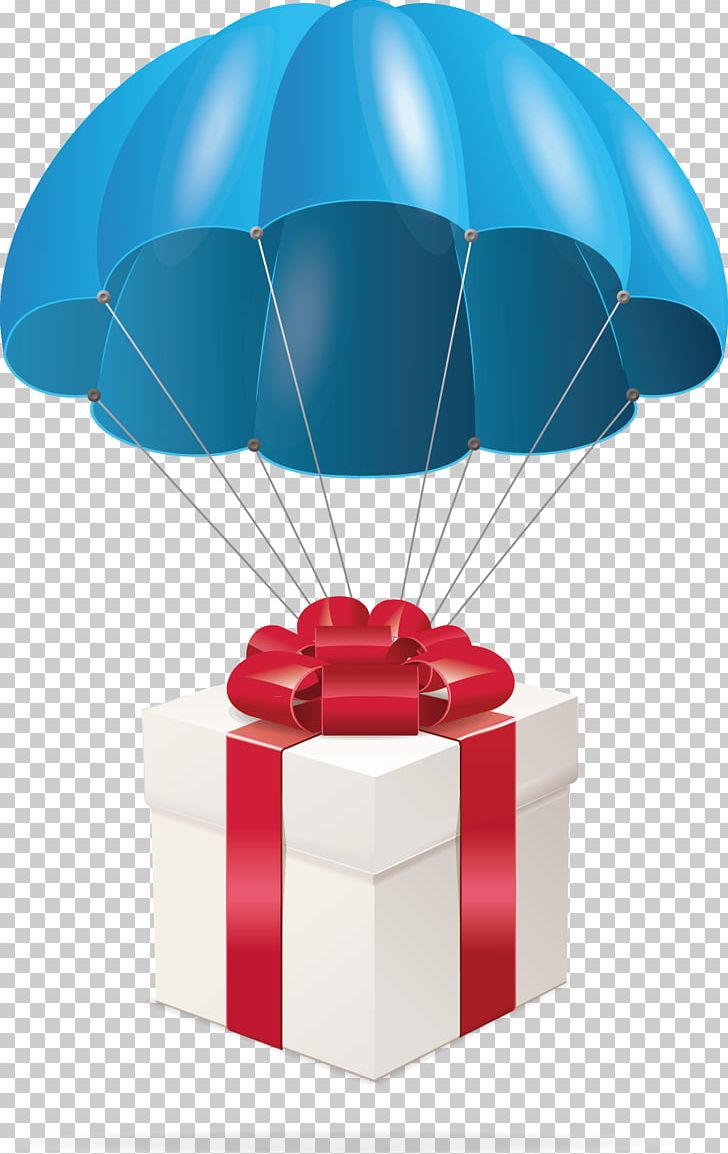 Parachute clipart present. Gift stock illustration photography