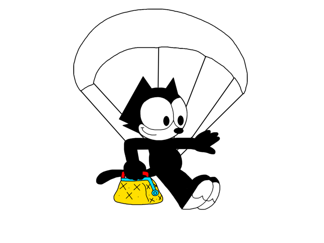 Parachute clipart present. Felix with a remake