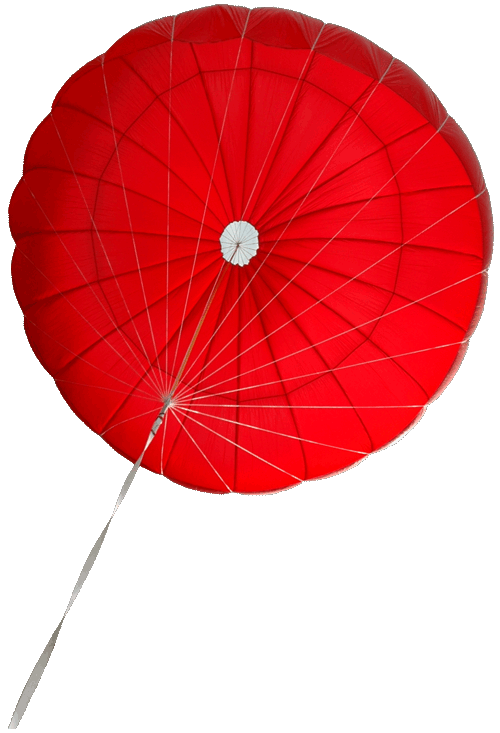 parachute clipart red parachute