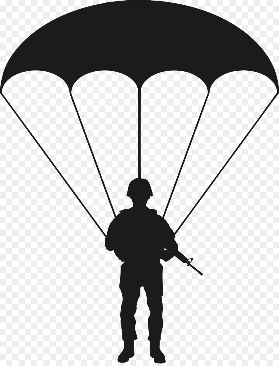 parachute clipart silhouette