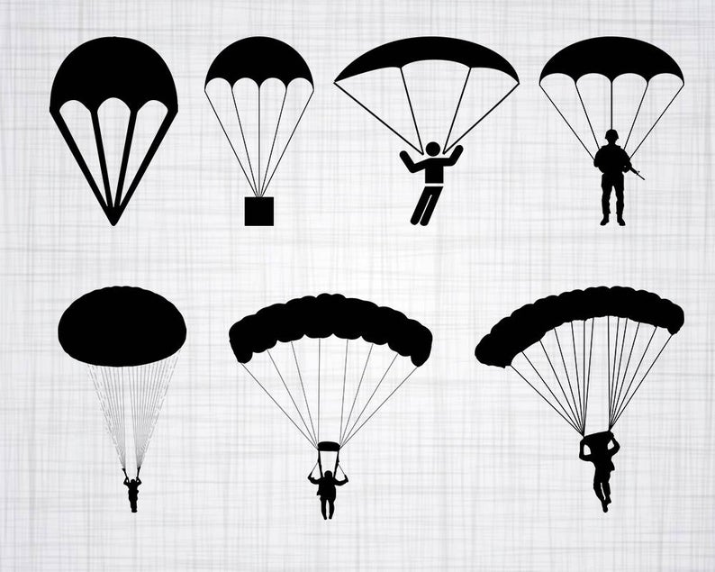 parachute clipart svg