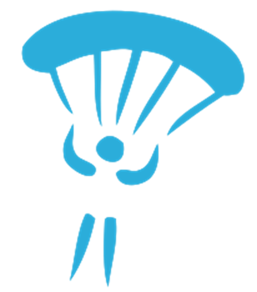 Parachute clipart tandem skydive. Skydiving follow us