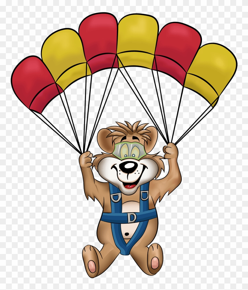 parachute clipart teddy bear