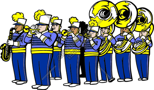 parade clipart brass band