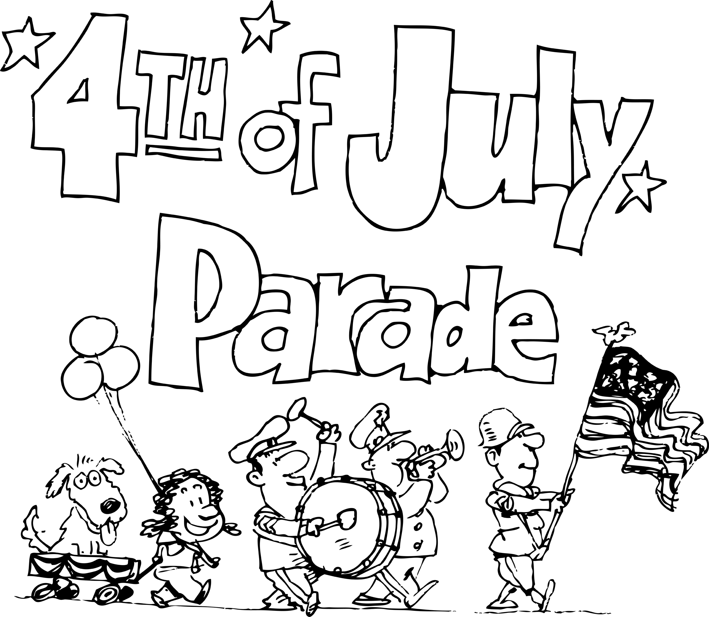 parade clipart drawing