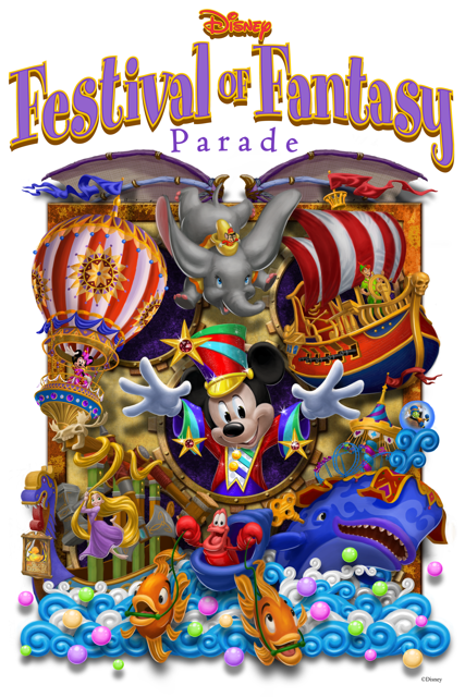 Disney of fantasy steps. Parade clipart festival