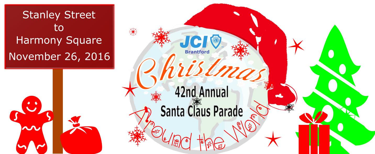 Parade clipart santa claus parade. Brantford am headerlogo