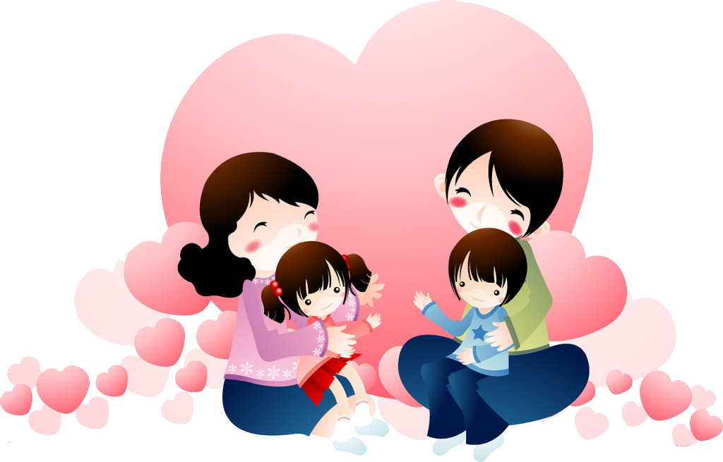 Son clipart parents day. Family happiness child between