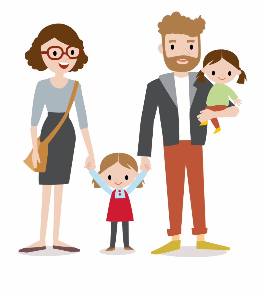 Father clipart kid. Parents person and kids