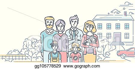 Parents clipart nice. Vector art family values