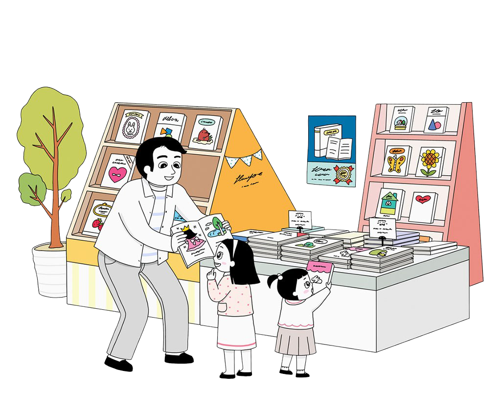 Cartoon child book take. Parents clipart parent chinese