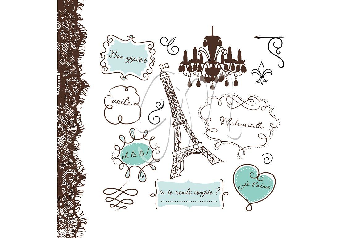  frames clip art. Paris clipart frame