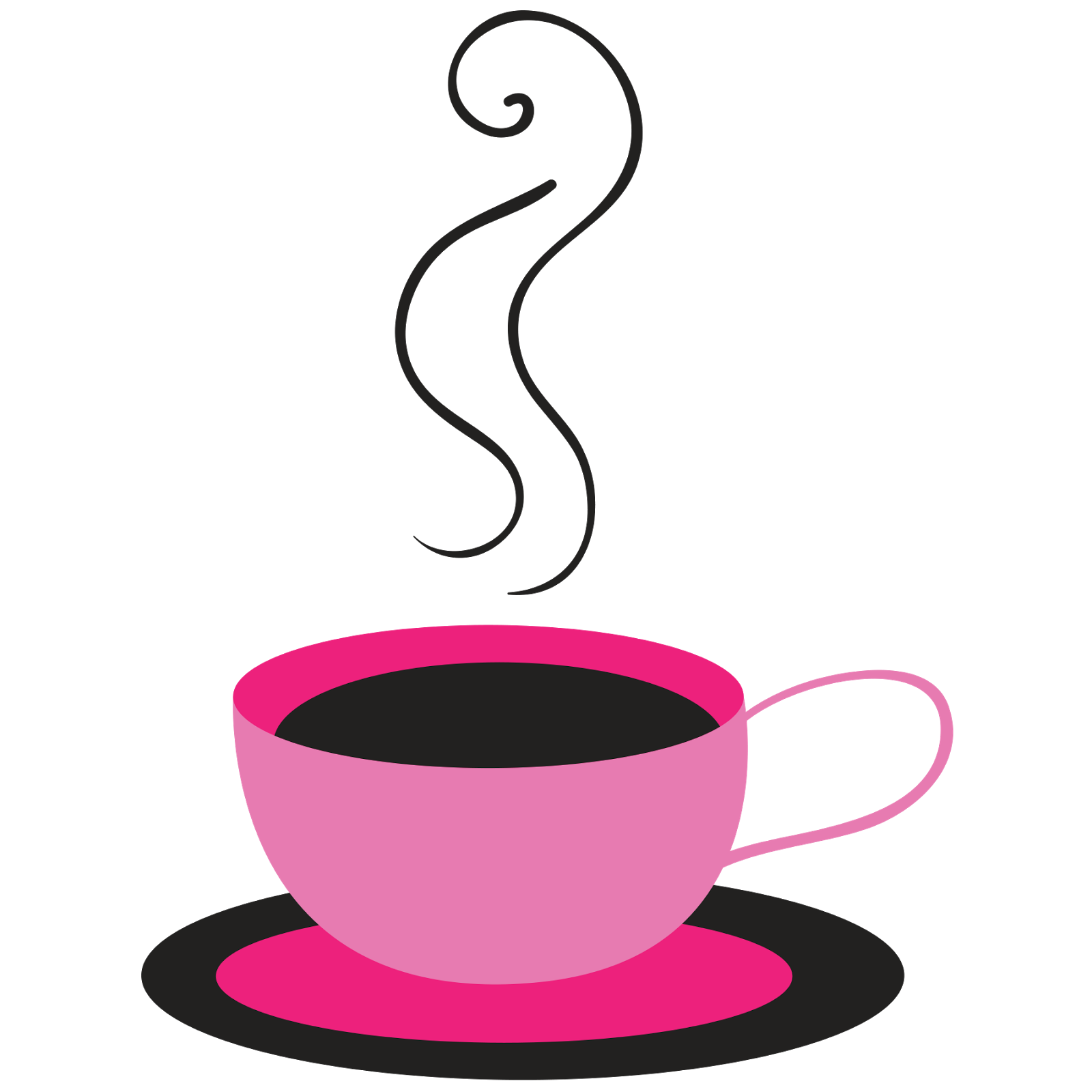 paris clipart pink coffee cup