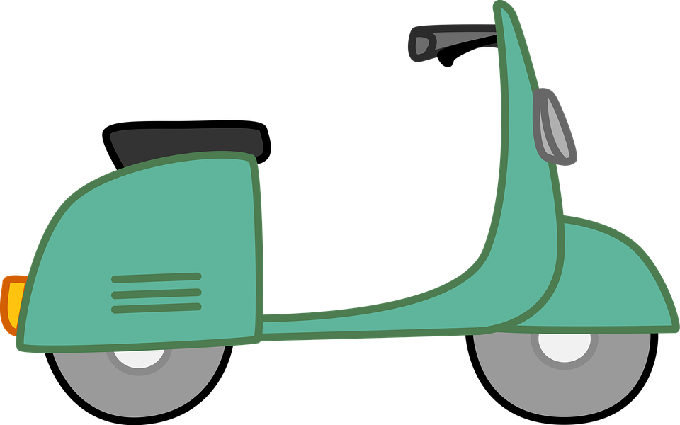 Scooter clipart scooter bike. Free image on pixabay