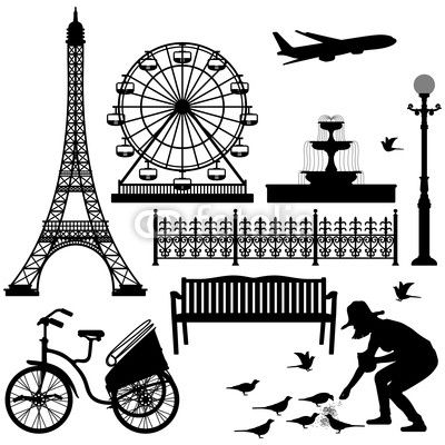 paris clipart tourist