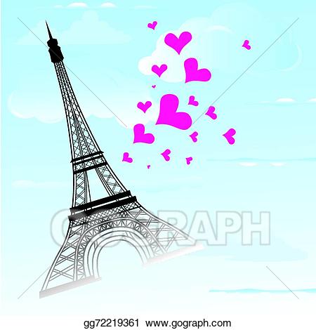 Paris clipart town paris. Eps illustration in france