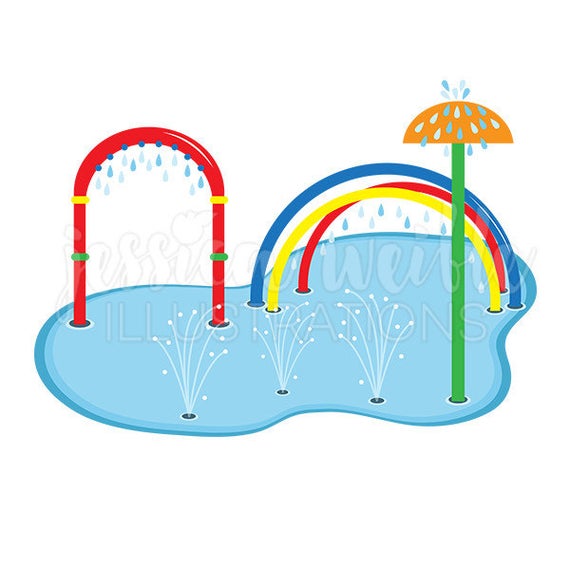 Park clipart cute. Splash pad clip art