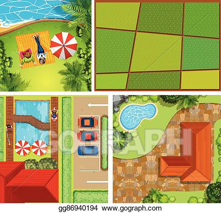 park clipart top view