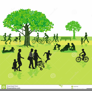 In the free images. Park clipart walking park