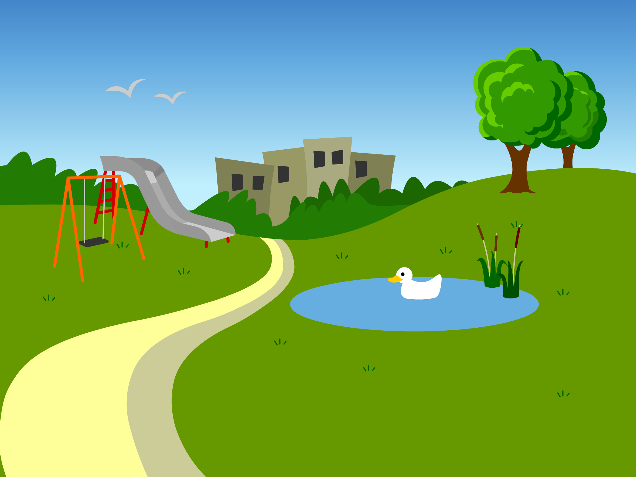Clipart park green park. Free download clip art