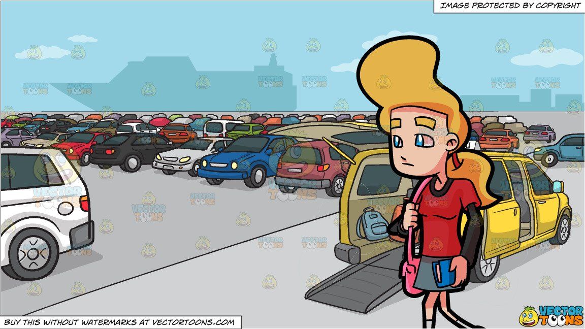 parking lot clipart animated