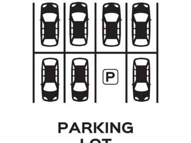 parking lot clipart black and white