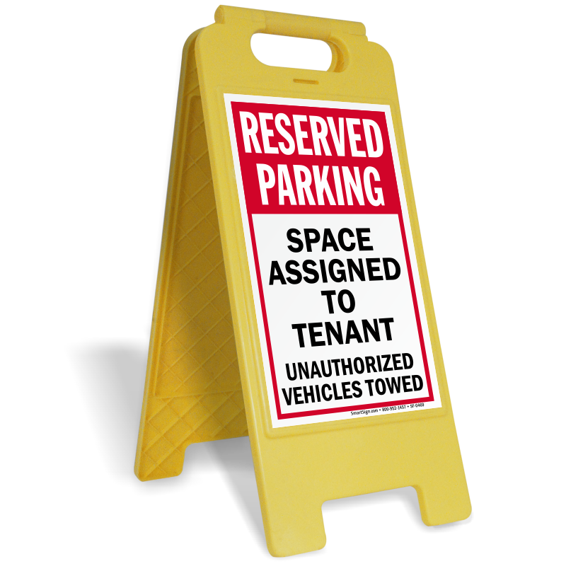 Parking lot clipart parking building. Sign stands custom standing