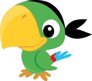 parrot clipart cartoon