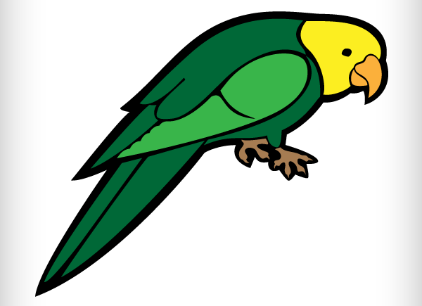 parrot clipart love symbol