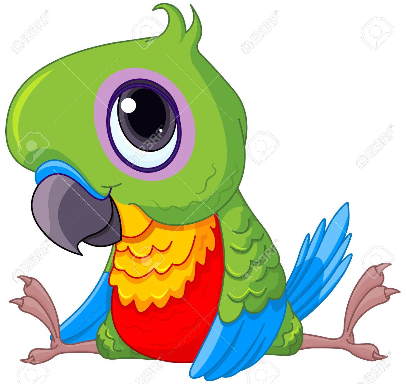 parrot clipart lovely
