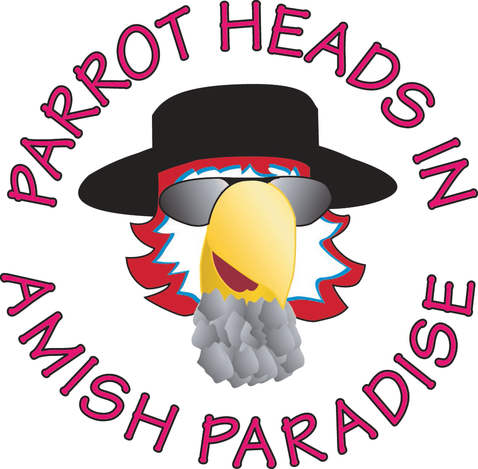 Parrot clipart margaritaville. Heads in amish paradise