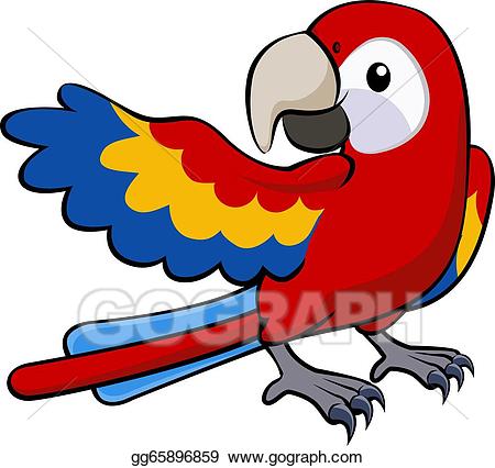 parrot clipart red parrot