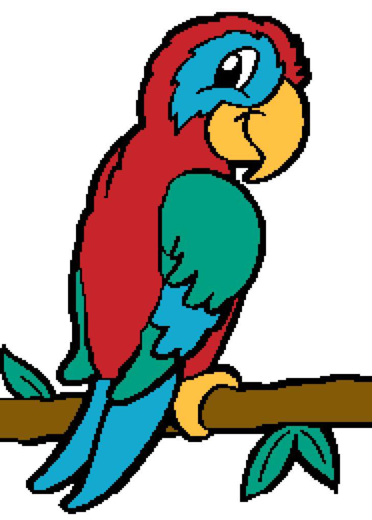 parrot clipart simple