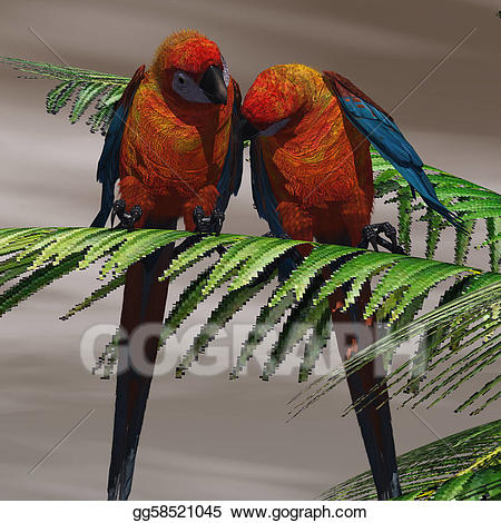 parrot clipart tree drawing