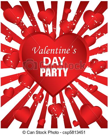 party clipart valentine's